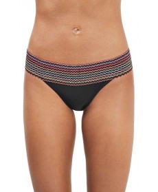 Topshop Zigzag Bikini Bottoms US (fits like 0) - Black