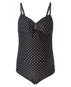 Noppies Dot One-Piece Maternity Swimsuit/Small - Black