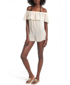 Lira Clothing Marina Cover-Up Romper - Ivory