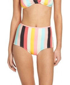 Solid & Striped Brigitte High Waist Bikini Bottoms - Ivory