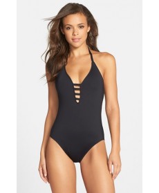 La Blanca Caged Strap One-Piece Swimsuit