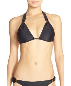 Vix Swimwear 'Soild Sunset Bia Tube' Halter Bikini Top  - Black