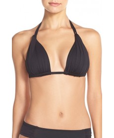 La Blanca 'Island Blanca' Halter Bikini Top - Black