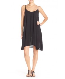 Elan Cover-Up Slipdress - Black