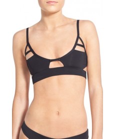 Tavik 'Jessi' Cutout Triangle Bikini Top - Black
