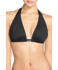 Becca 'Color Code' Halter Bikini Top Size DDD - Black