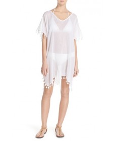 Seafolly 'Amnesia' Cotton Gauze Cover-Up Caftan - White