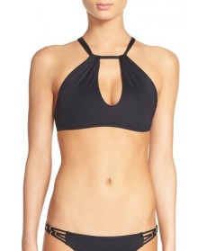 Vitamin A 'Amber' High Neck Bikini Top