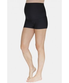 Mermaid Maternity Foldover Boyshort Swim Bottoms - Black