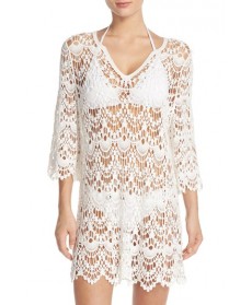 Surf Gypsy Crochet Cover-Up Tunic - White