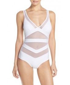 Ted Baker London Illiana One-Piece Swimsuit  - White