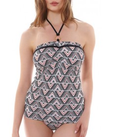 Freya 'Sphinx' Underwire Bandeau Tankini Top FF (5D US) - Black