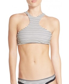 Issa De' Mar 'Sola' High Neck Bikini Top  - Ivory