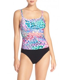 Profile By Gottex Print One-Piece Swimsuit D - Blue/green
