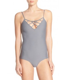 Issa De' Mar 'Sao Paulo' One-Piece Swimsuit  - Grey