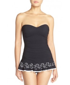 Profile By Gottex 'Enchantment' Bandeau Swimdress - Black