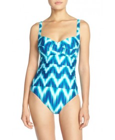 La Blanca 'Sweetheart - New Wavy' One-Piece Swimsuit  - Blue