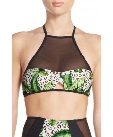 Issa De' Mar 'Harper' Halter Bikini Top  - Green