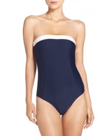 Ted Baker London Strapless One-Piece Swimsuit - Blue