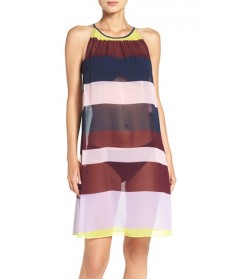 Ted Baker London Stripe Cover-Up Midi Dress