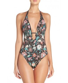 L Space Liberty Floracopa Print One-Piece Swimsuit