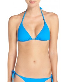 Becca 'Color Code' Triangle Bikini Top  - Blue