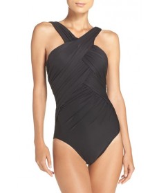 Miraclesuit Crisscross One-Piece Swimsuit  - Black