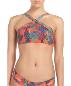 L Space Liberty Palm Serina Bikini Top  - Red