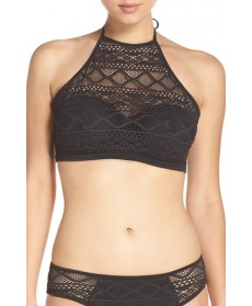 Freya 'Sundance' Underwire High Neck Bikini Top8D - Black