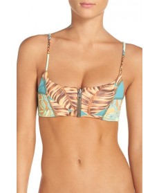 Maaji 'Hot To Trot' Reversible Front Zip Bikini Top