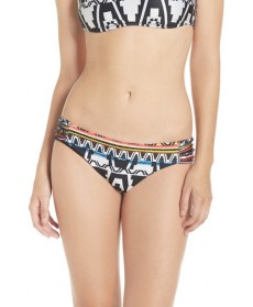 Becca 'Primitive Journey' Print Bikini Bottoms  - Black