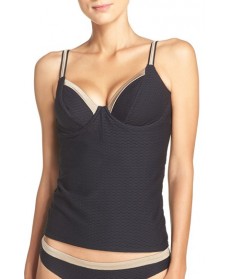 Fantasie 'Monaco' Underwire Tankini Top8G (6D US) - Black