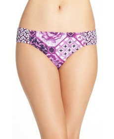 Tommy Bahama 'Tiles Of Tropics' Shirred Bikini Bottoms