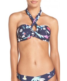 Seafolly 'Flower Festival' Convertible Bandeau Bikini Top  US / 1 AU - Blue