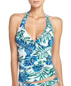 Tommy Bahama 'Fronds Floating' Reversible Halter Tankini Top