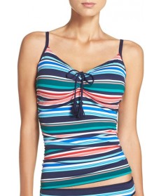 Tommy Bahama 'Fete' Stripe Tankini Top  - Blue