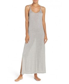 Stem Strappy Back Cover-Up Maxi Dress  - Grey
