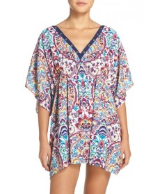 Nanette Lepore Festival Cover-Up Caftan  - Blue