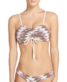 Lovers + Friends 'Rae' Knit Bikini Top  - White