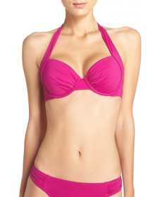 Tommy Bahama Underwire Halter Bikini Top DD - Pink