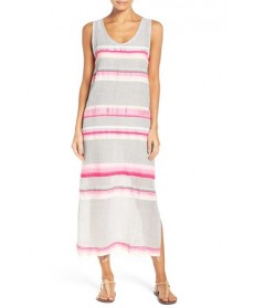 Lemlem Elsi Cover-Up Maxi Dress  - Coral