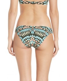 The Bikini Lab Folk Up The Sun Bikini Bottoms  - Green