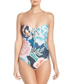 Mara Hoffman Convertible Underwire One-Piece Swimsuit - Blue