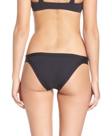 L Space Ridin' High Ribbed Bikini Bottoms  - Black