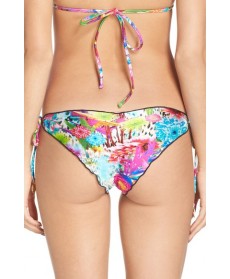 Luli Fama Side Tie Bikini Bottoms - Pink