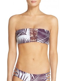 Mikoh Sunset Bandeau Bikini Top - White