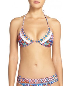 La Blanca 'Corsica Tile' Triangle Bikini Top