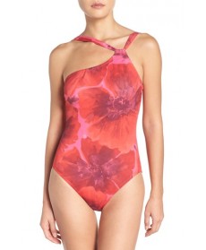 Tommy Bahama Poppy Red One-Piece Swimsuit