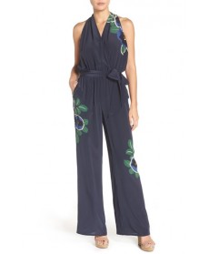 Tory Burch Avalon Silk Cover-Up Jumpsuit