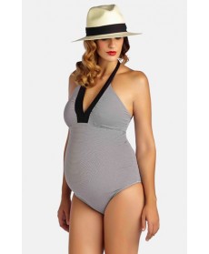 Pez D'Or 'Montego Bay' One-Piece Maternity Swimsuit  - Black